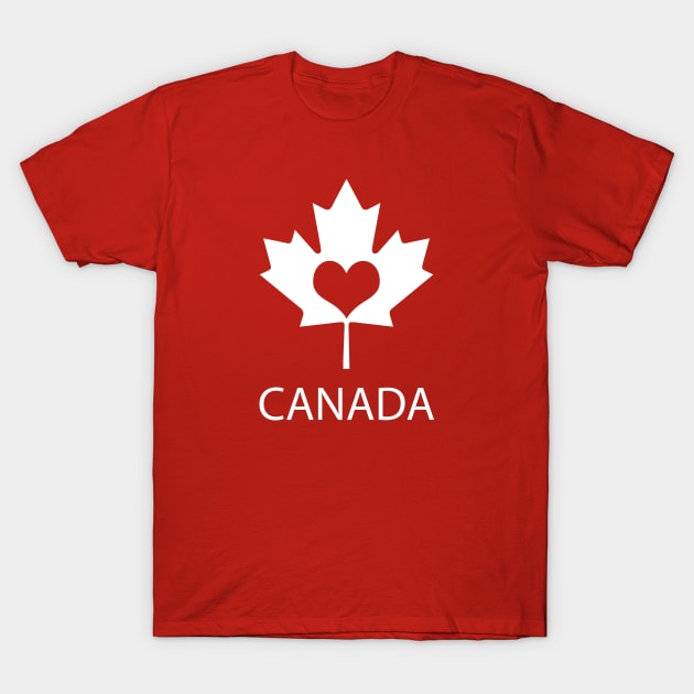 In Love With Canada T-Shirt by AntiqueImages